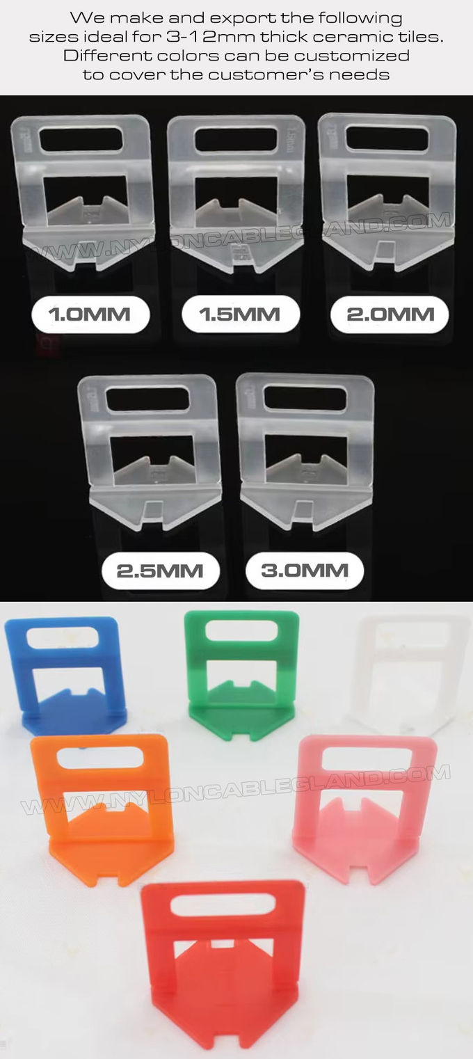Sistema nivelação de ladrilhos de plástico/clip espaçador nivelador de ladrilhos branco 1,5mm (1/16") com alicate e cunha, 500 pçs/saco, para ladrilhos de 3-12mm de espessura